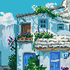 potted villa icon/pixelart
