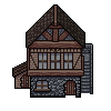 Town Assets Series -Butcher's House icon/pixelart