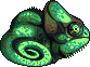 Chameleon icon/pixelart