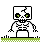 Skeleton icon/pixelart
