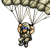 HeliAttack3 - parachuting soldier icon/pixelart
