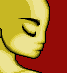 Sleeping merman icon/pixelart