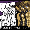 Male Anatomic Practice icon/pixelart