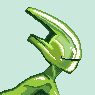 Green spy icon/pixelart