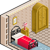 Angiolina in bedroom icon/pixelart