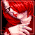 red handed blue icon/pixelart