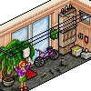Daily round - balcony icon/pixelart