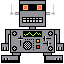 Robot Zorro icon/pixelart