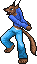 Urban werewolf icon/pixelart