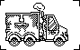 lorry animation icon/pixelart