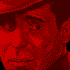 Humphrey Bogart icon/pixelart