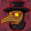 Plague doctor icon/pixelart