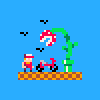 Carnivorous Plant. icon/pixelart