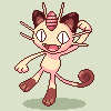 Meowth - Pokemon 08 icon/pixelart