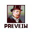Portrait set icon/pixelart