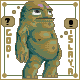 Bored potato. icon/pixelart