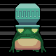 Pot Frog icon/pixelart