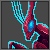 Phyllocrania paradoxa icon/pixelart
