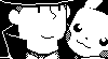Professor Layton and Pikachu icon/pixelart