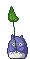 Totoro's gardening lesson icon/pixelart