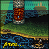 The lighthouse of the south icon/pixelart