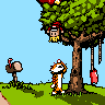Calvin & Hobbes tribute icon/pixelart
