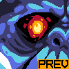 Fire in the Yeti's Eyes icon/pixelart