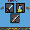 A Mockup icon/pixelart