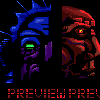 sci fi concept characters icon/pixelart