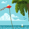 A Day at the Beach icon/pixelart