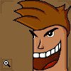 (G) Man, Cylindrical face icon/pixelart