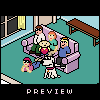 Family Room icon/pixelart