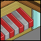 3 floor isometric house icon/pixelart