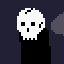 Skull Ghost icon/pixelart