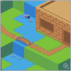 Isometric Island icon/pixelart