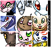 Digimon Sprite Pile icon/pixelart