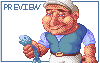 Fisherman icon/pixelart