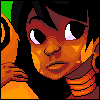 Girl and Monkey icon/pixelart