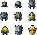 Helmets icon/pixelart