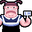 The First Day in School icon/pixelart