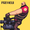 Team Fortress Santa icon/pixelart