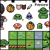 Scribbles and junk icon/pixelart