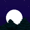 Pixel Background Night (320x240 | Parallax) icon/pixelart