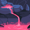 Cave lake icon/pixelart