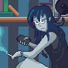 goth girl simulator icon/pixelart