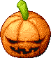 Evil pumpkin icon/pixelart