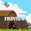 Pug Puppy Power icon/pixelart