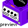 Nintendo gamecube. icon/pixelart