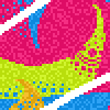 Mandalours icon/pixelart
