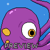 Penguin vs. Octopus icon/pixelart